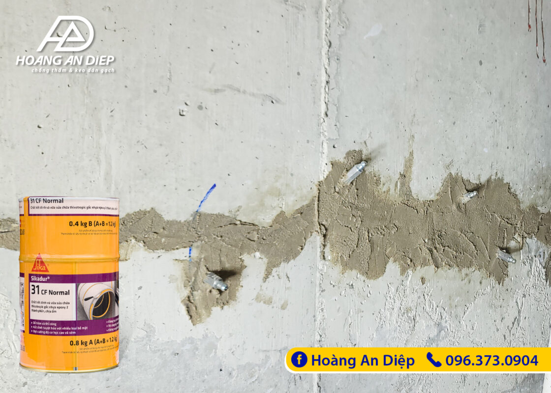 XỬ LÝ VẾT NỨT BÊ TÔNG DO HỎNG KẾT CẤU